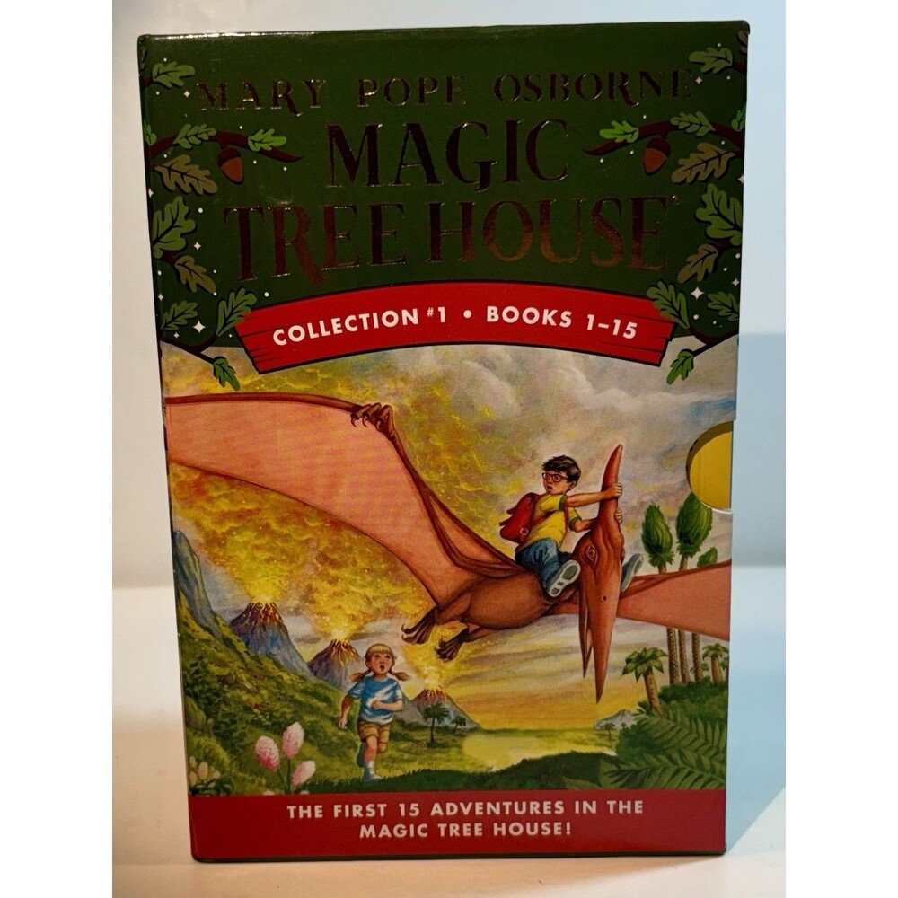 Magic Tree House Boxed Set, Books 1-15 Complete Mary Pope Osborne Open Box